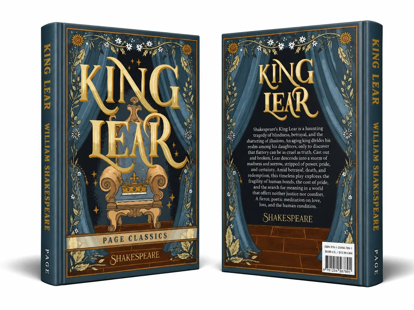 King Lear - William Shakespeare's Classic Edition Literature Novel Book for Literature & Art Enthusiasts