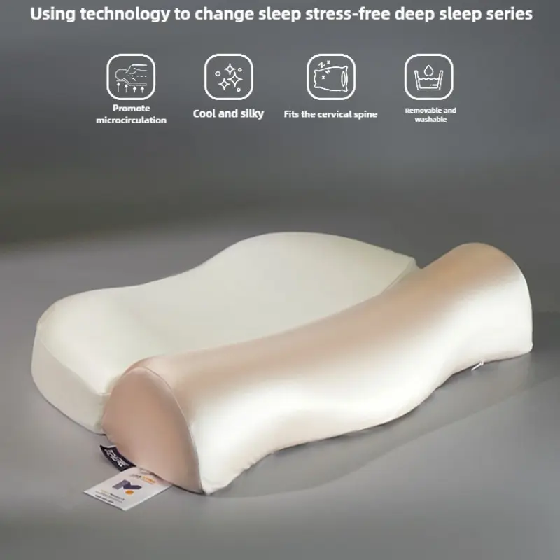 Orthopedic Pillow for Neck Pain - Supportive Memory Foam Cervical Support Pillow, Anti-Snoring & Better Sleep, Ergonomic Contour Bed Pillow for Adults & Side Sleepers