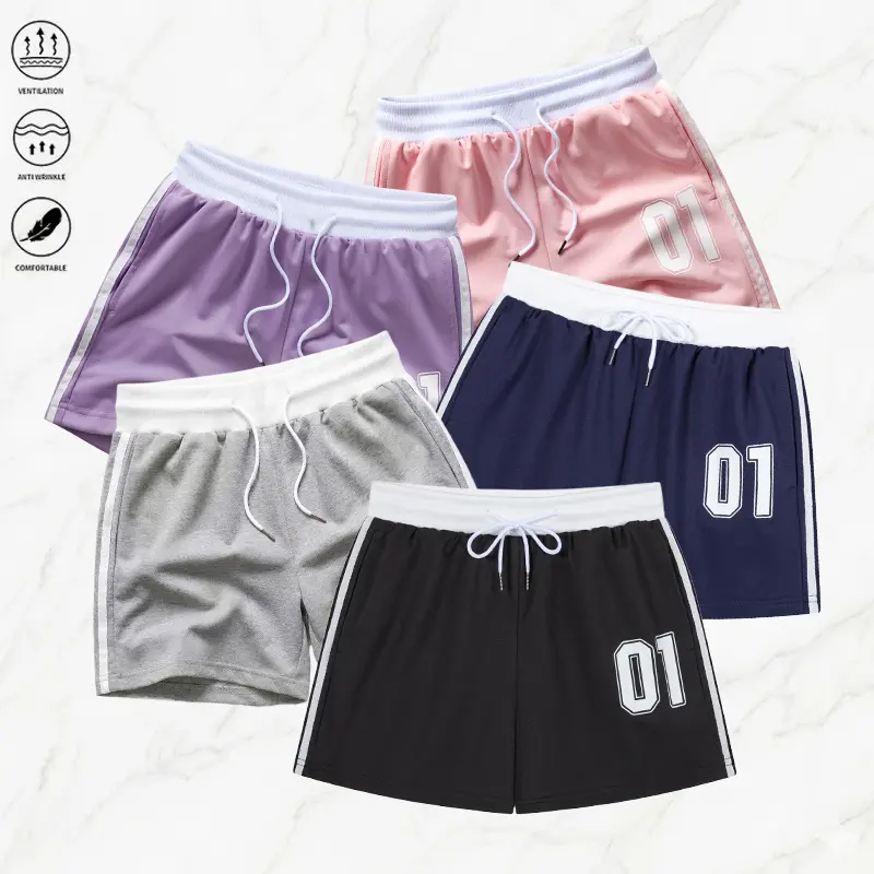 Women's vintage dolphin shorts, 1-pack. Casual, comfortable, breathable athletic shorts. Elastic waistband. Suitable for running. Gym. Yoga. Home sleep pants and everyday wear. Multi-color Value Pack