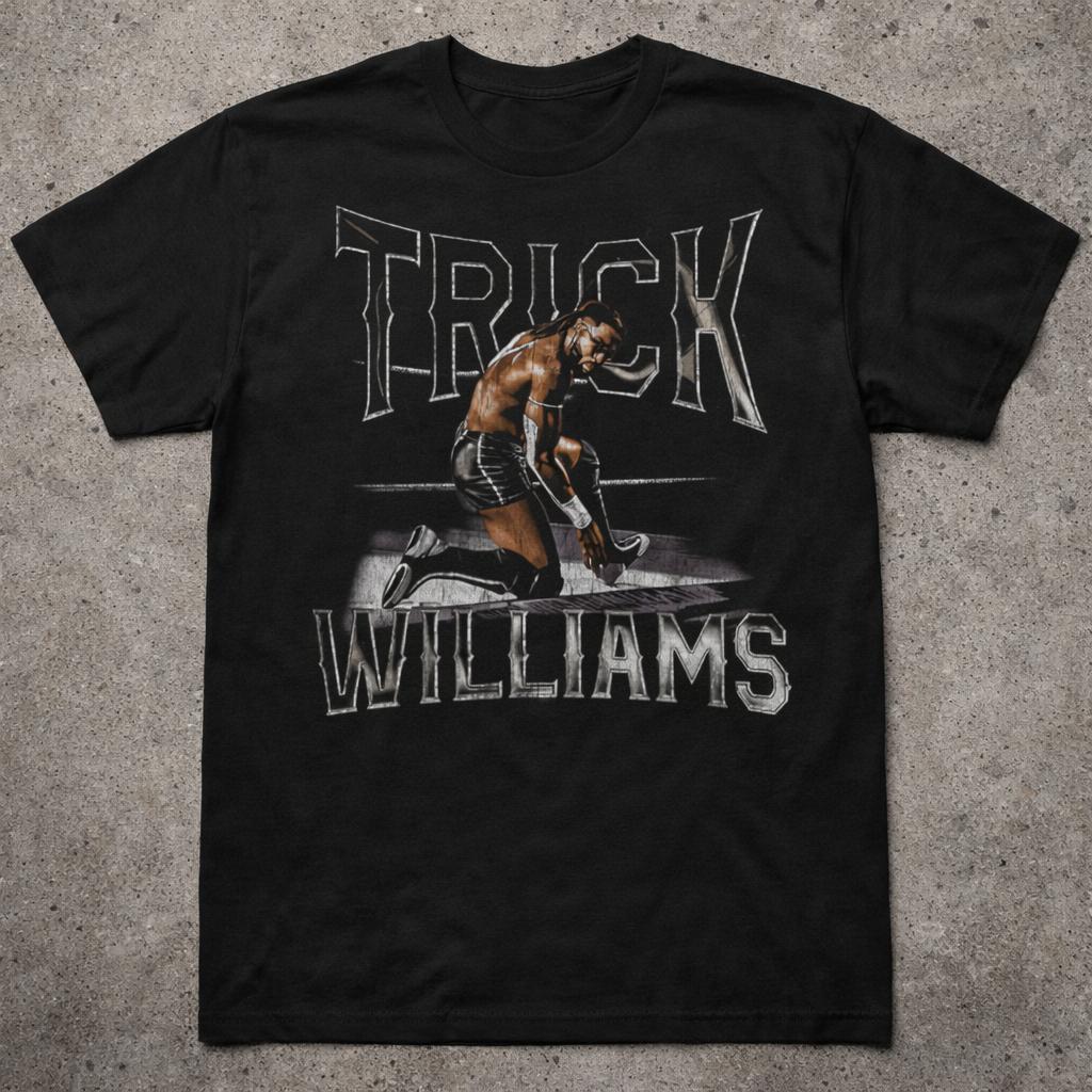 Men’s Trick Williams Graphic T-Shirt Wrestling Fan Tee, NXT Superstar Streetwear Shirt, Bold Athlete Aesthetic, Pro Wrestling Apparel, Gift for Wrestling Lover