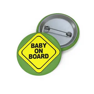 Baby on Board Pin Button - Green