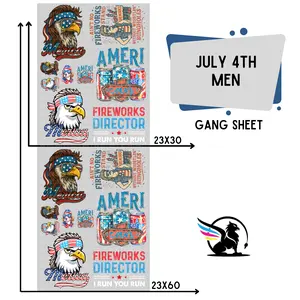 July 4th Men | Premade DTF Transfer Gang Sheet For Graphic Tees
