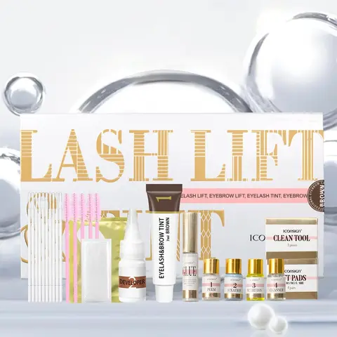 Eyelash Lift & Tint Kit, 1 Box Professional Eyelash Perming & Tinting Kit, DIY Lash Kit, Eye Makeup Kit for Women, Eye Cosmetic Products