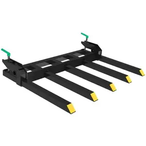48" Clamp-On Debris Forks, 2500 lbs Capacity Heavy-Duty Pallet Forks Attachment for Loader Bucket, Skid Steer & Tractor