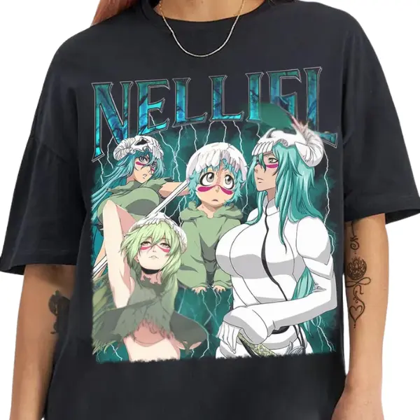 Limited Nelliel Tu Odelschwanck Y2K Anime T-Shirt, Vintage Manga Graphic Tee, Retro Otaku Aesthetic Shirt, Bleach Fan Tee, Unisex