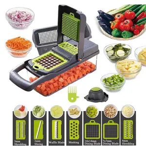 Steel 16 in 1 Vegetable Fruit/Vegetable Slicer Professional Multifunctional Kitchen Slicer Stainless Vegetable Chopper boujee kitchen gadgets