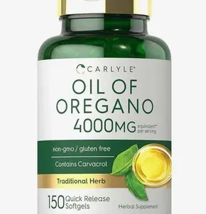 Carlyle Oregano Oil 4000mg Supplement | 150 Softgel Capsules | Contains Carvacrol | Non-GMO & Gluten Free Formula
