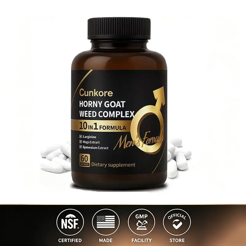 Cunkore 10-in-1 Alpha Stack NSF Certified Dietary Supplement Natural Energy & Recovery Support Made in USA 60 Vegan Capsules Fitness