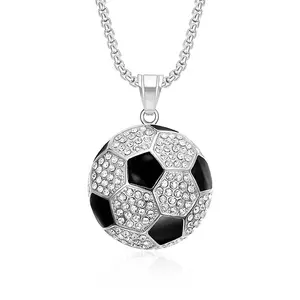 Soccer Football Necklace Sport Jewelry for Sprots Fan