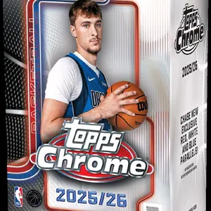 Topps Chrome 2025/26 Basketball Trading Cards - Chase New Exclusive Red White and Blue Parallel Cards