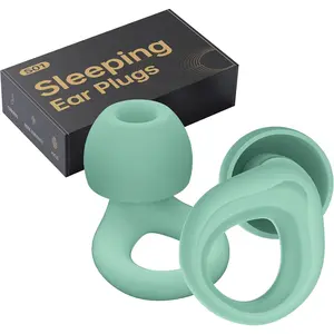 Ear Plugs for Sleeping Noise Cancelling, Reable Silicone Design with 30dB Sound Reduction for Deep Sleep, Travel, Foc, and Hearing Protection (Mint)