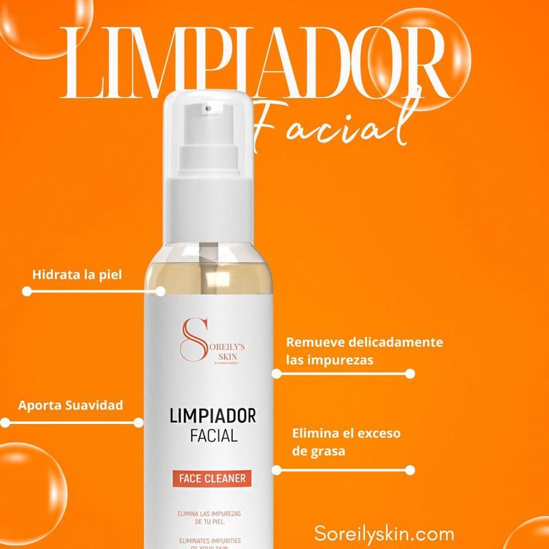 Soreily Skin Facial Cleanser - Gentle Cleansing for All Skin Types, Removes Impurities, Suitable for Daily Use, Versatile Face Cleaner