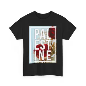Palestine Free Palestine Free Gaza Palestine Flag Arabic Unisex T-Shirt Shortsleeve Casual Clothing Cotton