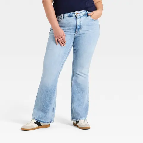 Women's High-Rise Vintage Flare Jeans - Ava & Viv
