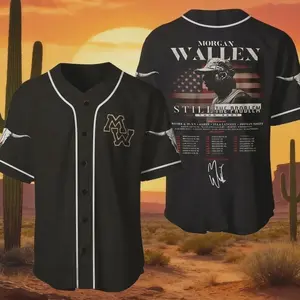 Wallenn Still The Problem Tour 2026 Baseball Jersey, Country Concert Shirt, Unisex Baseball Jersey, Classic Button Style, Sport Street Fashion