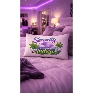 Serenity...Sponsored By Indica basic throw pillow