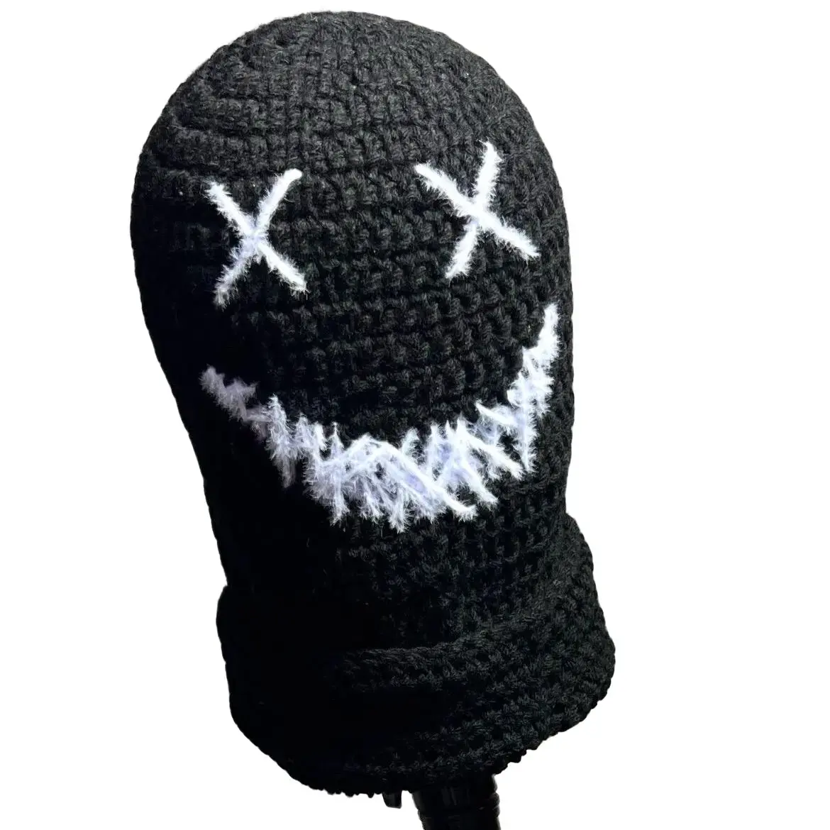 Venom Crochet Ski Mask - Unique Design for Skiing, Snowboarding & Winter Activities, Ideal for Visibility and Protection