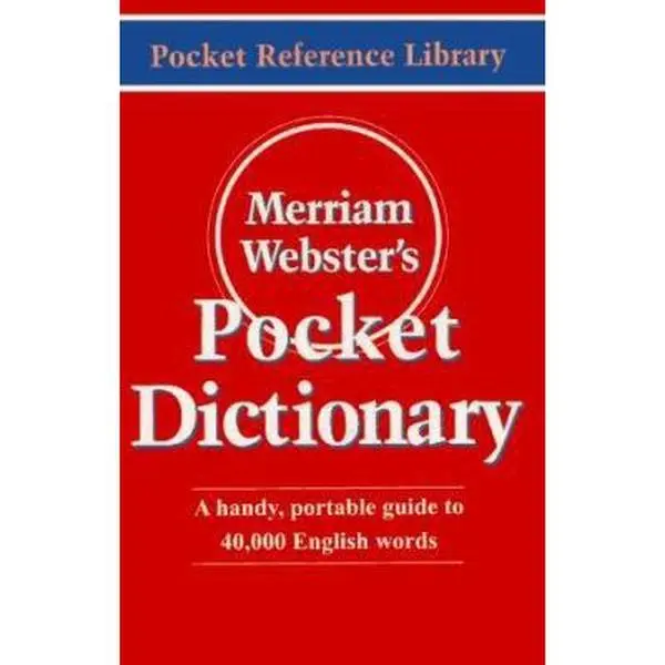 Used Merriam-Webster's Pocket Dictionary - New Edition Pocket Reference Library, Paperback, 0.73 lbs, 40,000 Entries, Pronunciation Guide, Brief Punctuation Guide, All Ages English Language Reference (School & Educational Office Stationery Supply)