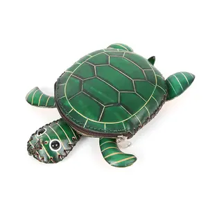 dorable Leather Turtle Crossbody - Unique Cartoon Sea Turtle Coin Purse for Women, Premium Cowhide Gift for Animal Lovers