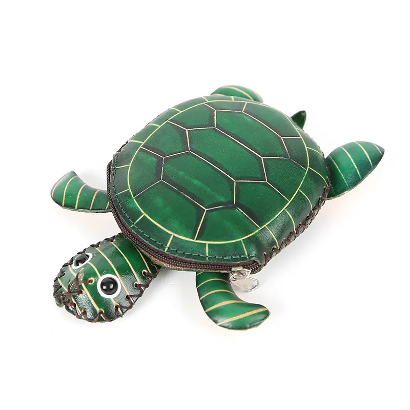 dorable Leather Turtle Crossbody - Unique Cartoon Sea Turtle Coin Purse for Women, Premium Cowhide Gift for Animal Lovers