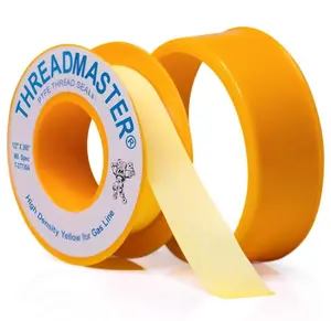 Yellow Gas Pipe Thread Sealant Tape - Pack of 1-260" Length 1/2" Width Thread Seal Tape - for ,  Gas, and More