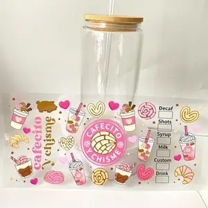 Cafecito conchas glass cup