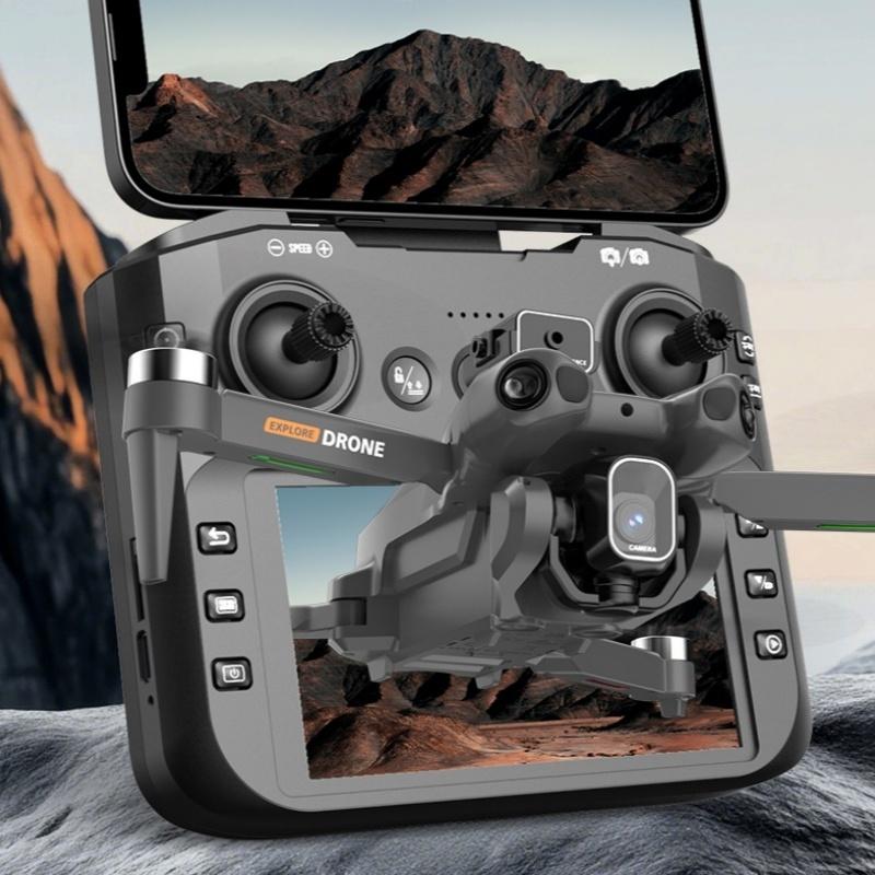 RC Drohe with 4K Dual Camera ObstacleAvoidance Foldable FPV Drone Long FlightTime for Beginners