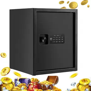 Locksworth Safe Box, Security Home Safe Box with Electronic Digital Keypad，Alarm System, Money Safe With Removable and Adjustable Shelf, Safe for Money Documents Valuables