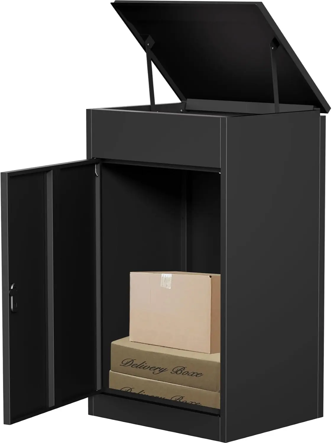 Package Delivery Boxes for Outside,Large Mailbox for Parcel, Anti-Theft Parcel Mailbox with Coded Lock, Wall Mounted Waterproof Home Parcel Box for Porch Yard, Galvanized Steel