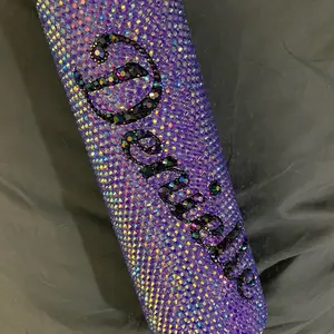 Personalized rhinestone tumbler