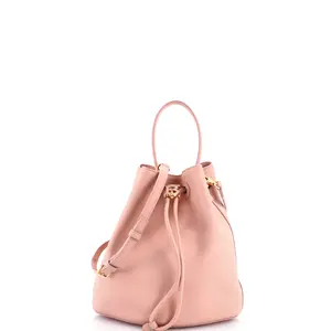 Pre-owned BURBERRY material Bucket Bags TB Drawstring Bucket Bag Leather Small by Rebag