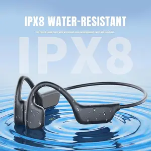 Professional Underwater Bone Conduction Earbuds, IPX8 Deep Waterproof Grade, Bluetooth 6.0 Wireless Connection, 32GB Local Music Storage MP3 Headset, Wearable Sports Headphones for Water Sports & Daily Workout
