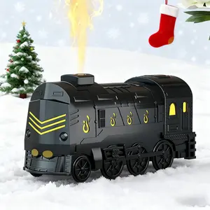 300ml Vintage Train-Shaped Portable Humidifier - Essential Oil Diffuser with 2 Mist Modes, Luminous Function, Long-Lasting Moisturization, Timed Use, Whisper-Quiet Operation, and Compact Design for Bedroom, Living Room, Office