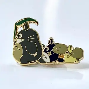 Pretty Anime Metal Enamel Decorative Pin for Home Decor Bags Clothes as Gift
