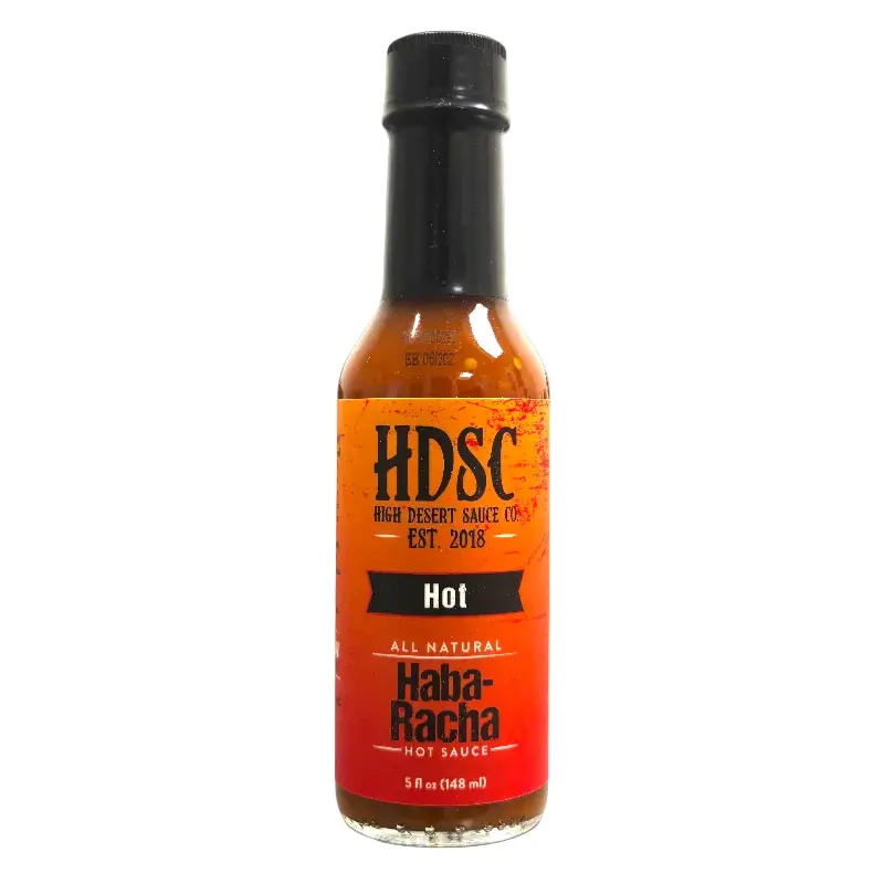 High Desert Sauce Co LLC Haba-Racha Hot Sauce - Habanero Sriracha - Salty Garlicky & Sweet - 5 oz Bottle - All Natural - US Made - Intense Burn Experience - Perfect for Asian Dishes & Grilled Meats