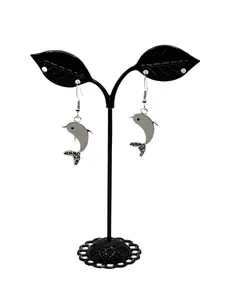 White Dolphin Earrings