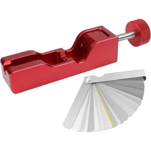 Universal Spark Plug Gap Tool, Spark Plug Gapping Tool for Most 10mm 12mm 14mm 16mm Spark Plugs，Spark Plug Gapper Adjustment Tool with 32 Blade Steel Feeler Gauge