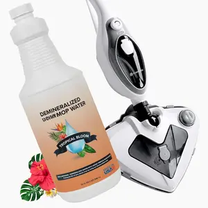 &  - The Housekeeper  Cleaner For Floors & Demineralized Water Bundle, 10-in-1 Hard Floor Cleaner Machine & Grout  Cleaner with Floor Cleaning Solution, 32 oz, Tropical Bloom Scent