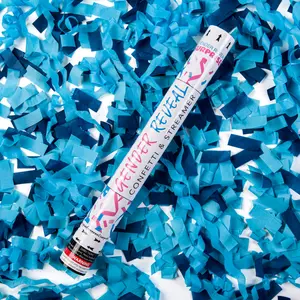 18" Gender Reveal Streamer & Confetti Cannons