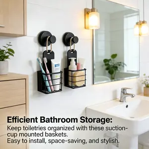 304 Stainless Steel Vacuum Suction Cup (Two packs) No Drill, Rustproof, Heavy Duty Wall Hangers for Bathroom, Kitchen & Home