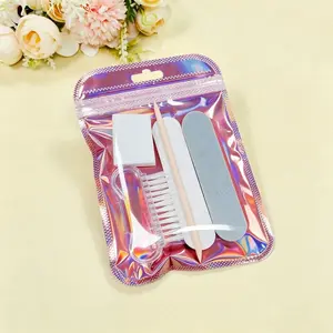 Manicure Pedicure Set Mini Nail File and Orange Stick Kit Double Sided Nail File Wooden Cuticle Pusher Nail Cleaning Tools Nail Art Brush DIY Nail Polishing Care Supplies