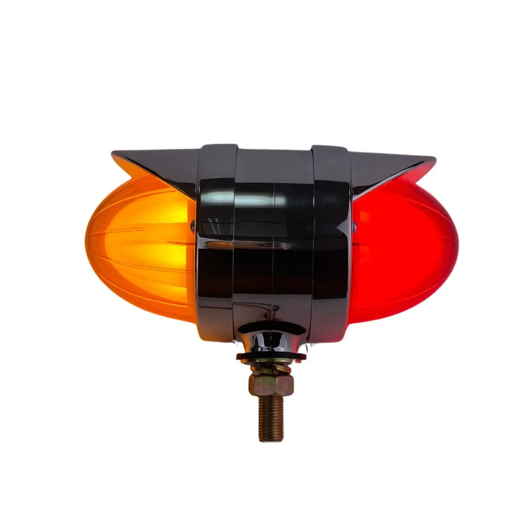Double Face GLO LED Pedestal Light With Chrome Visor