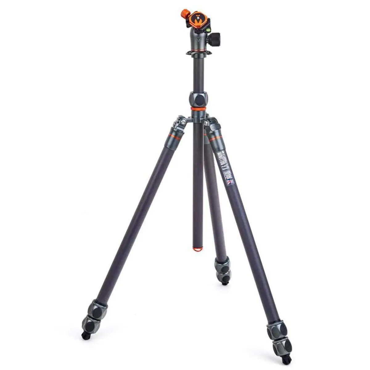 3 Legged Thing Winston 2.0 3-Section Carbon Fiber Tripod with AirHed Pro Ball Head, Metallic Slate Gray