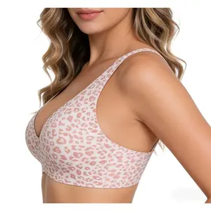 Womens Comfortable Wireless BrasPush Up Bralettes Seamless Tshirts Bras Deep VEveryday Bras