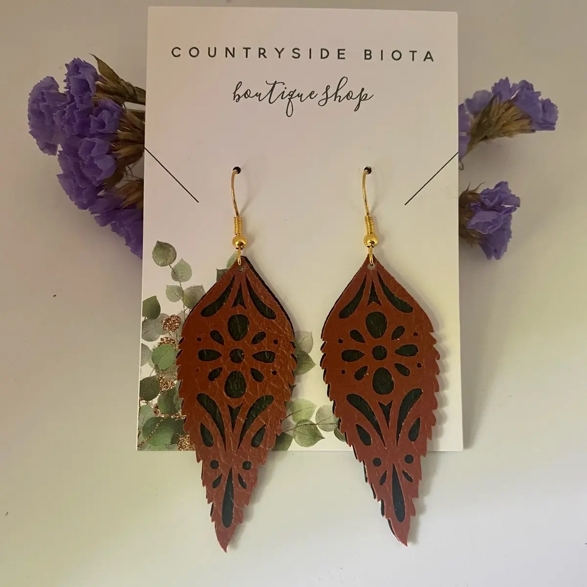 Faux Leather Leaf Earrings, Lace Leaf Earring, Fall Theme Earrings, Casual, Fabric, Elegant