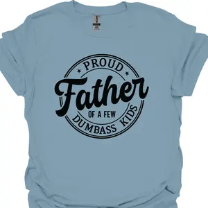 Proud Father Graphic DTG Printed T-shirt, Unisex Apparel, Relaxed Fit, Soft Print