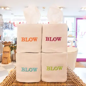 LINEN TISSUE BOX COVER