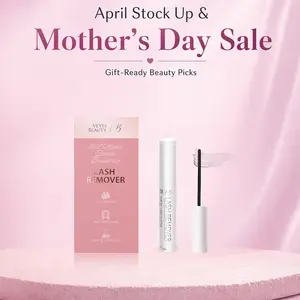 VEYESBEAUTY 5ml Cluster Lash Remover for DIY Eyelash Extensions Clear Remover for Self-application Individual Lashes at Home Makeup Remover