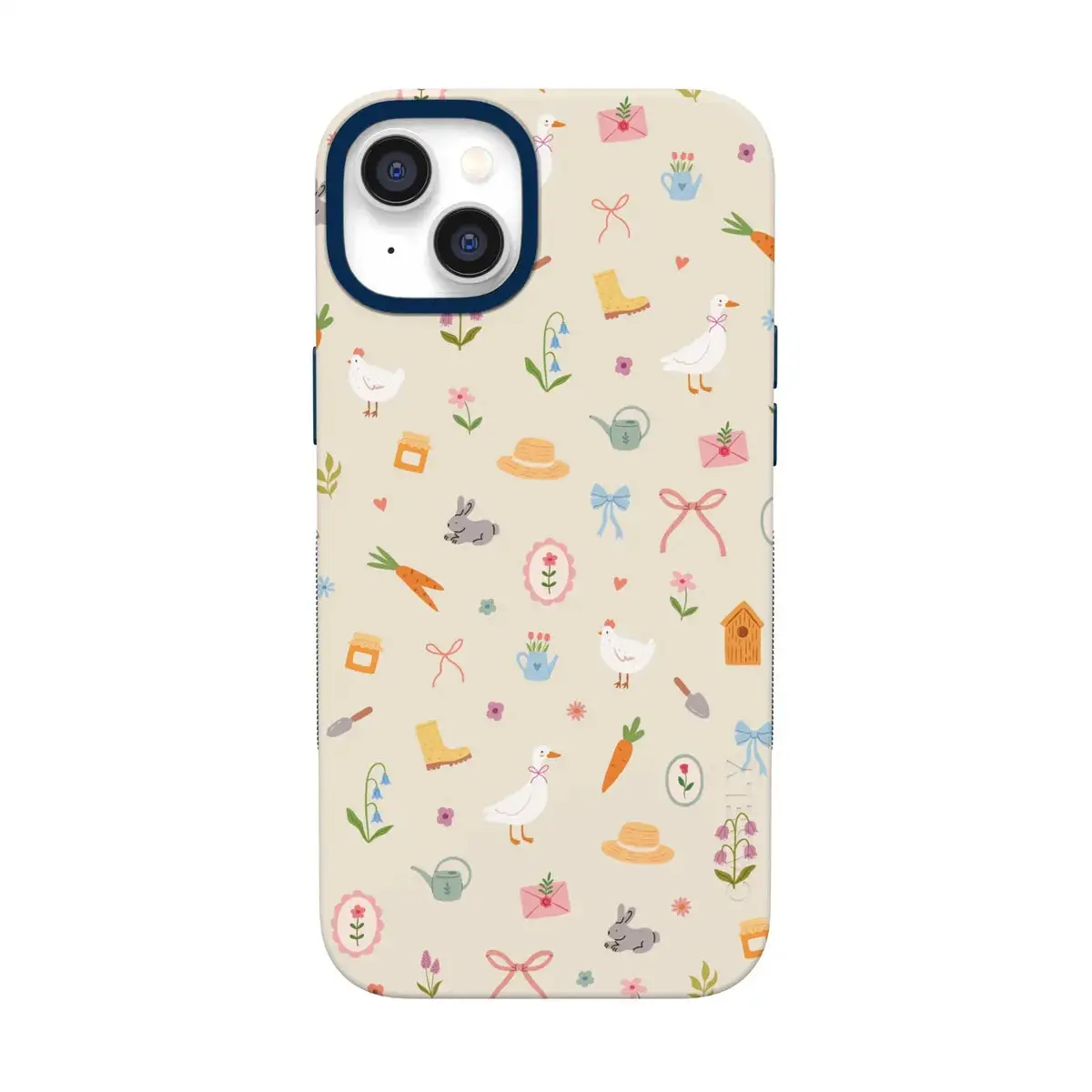 Casely iPhone 13 Case | Hoppy Garden | Spring Things | Bold Protective Design | Compatible with MagSafe
