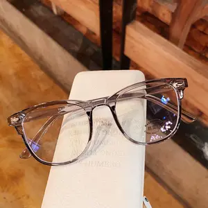 Transparent Anti-blue Light Myopia Glasses Women Men Ultralight Eyewear Oversized Near Sight Eye Glasses Diopters -1.0 To -6.0